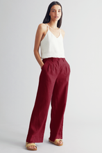 Lion Linen Trouser (Berry)