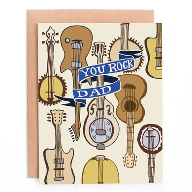 You Rock Dad Father's Day Greeting Card