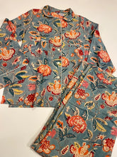 Women’s Cotton Pajama Set – Midnight Magnolia