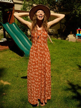 Sienna Leopard Organic Cotton Maxi Dress