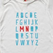 Minnesota Alphabet Baby Onesie