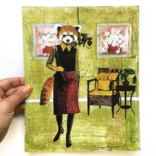 Red Panda Lady 8X10 Art Print