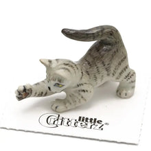 Grey Tiger Kitten Porcelain Miniature