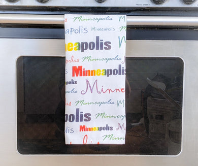 Minneapolis Script Tea Towel