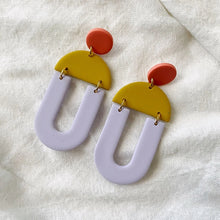 Billie | Blocky Geometric Polymer Clay Earrings (Multiple Colors)