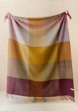 Recycled Wool Blanket  - Berry H.Bone Block Check
