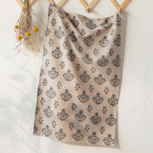 Salvia Chambray Block Print Dishtowel