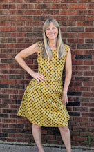 Sitara Dress – Dabu in Marigold Dot & Stripe