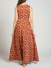 Sienna Leopard Organic Cotton Maxi Dress