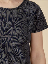 Hudson T-Shirt Dress - Tree Rings Slate