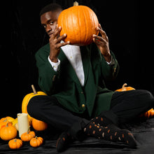Socks That Support Mental Health (Black Jack-O'-Lanterns)