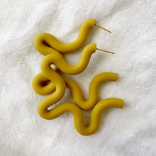 Squiggle Hoops | Polymer Clay Earrings (Multiple Colors)