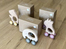 Elephant Wooden Teething Push Toy