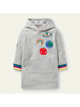 Hooded Embroidered Sweater Dress