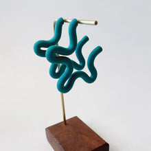 Squiggle Hoops | Polymer Clay Earrings (Multiple Colors)