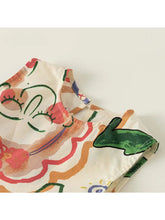Graffiti Print A-Line Dress