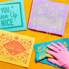 Beautiful Day to Soak iT Up Swedish Dishcloth (Multiple Colors)