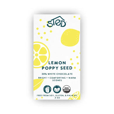 Mini Lemon Poppy Seed Chocolate Bar