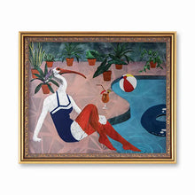 Ibis At The Pool Art Print