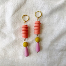 Matilda | Bright Beaded Dangle Polymer Clay Earrings