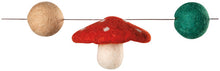 Mushroom Gems Felt Garland