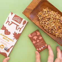 Mini Almond Maple Brittle Chocolate Bar - Fair Trade