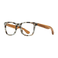 Alden - Slate Blue Tort / Zebra Wood /Blue Light Readers (1.25)