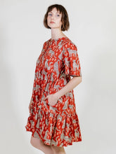Adelaide Tiered Mini Dress Poppy Leopard
