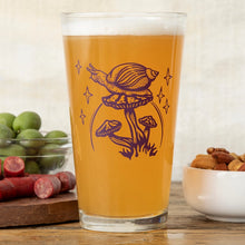 Snail Mushroom Pint Glass
