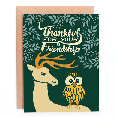 Thankful For Your Friendship Greeting Card