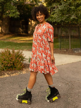Adelaide Tiered Mini Dress Poppy Leopard