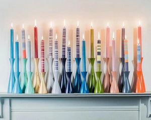 Colorful Wood Candle Holders (Multiple Colors)