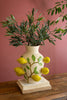 Ceramic Strawberry & Lemon Vases