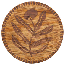 Entwine Engraved Acacia Wood Coasters (Set of 4)