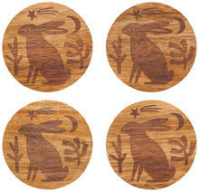 Timber Engraved Acacia Wood Coasters (Set of 4)