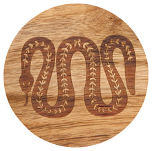 Olympus Engraved Acacia Wood Coasters (Set of 4)