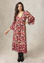 Kris Dress – Tawny Port Floral by Emily Lovelock