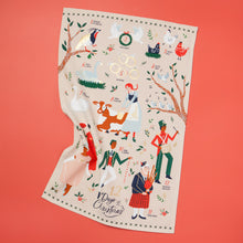 12 Days of Christmas Embellished Tea Towel