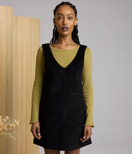Barton Organic Cotton Corduroy Dress - Black