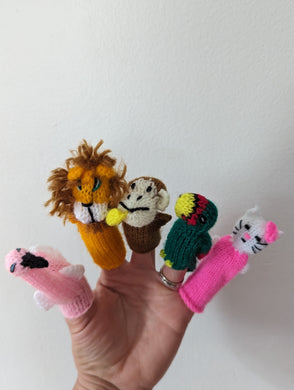 Knit Finger Puppets from Peru