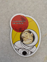 Curiosity Space Cat Sticker