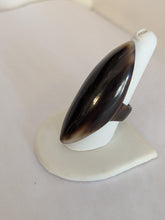 Handcrafted Zebu Horn Rings from Madagascar - Pointed Oval