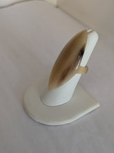 Handcrafted Zebu Horn Rings from Madagascar - Pointed Oval