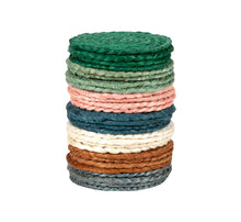 Silk Jute Coasters (Set of 4)- Multiple Colors