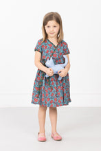 Bugsy Blooms Wrap Dress – Garden Dress for Kids with Flowers & Bugs