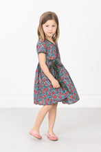 Bugsy Blooms Wrap Dress – Garden Dress for Kids with Flowers & Bugs