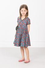 Bugsy Blooms Wrap Dress – Garden Dress for Kids with Flowers & Bugs
