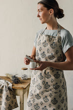 Salvia Chambray Block Print Apron