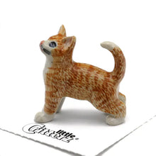 Ginger Orange Kitten Porcelain Miniature