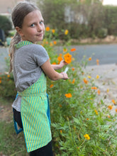 Colorblock Stripes Children's Apron